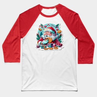 Santa Milk & Cookies Baseball T-Shirt